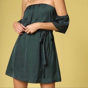 Naked Zebra satin dress black L